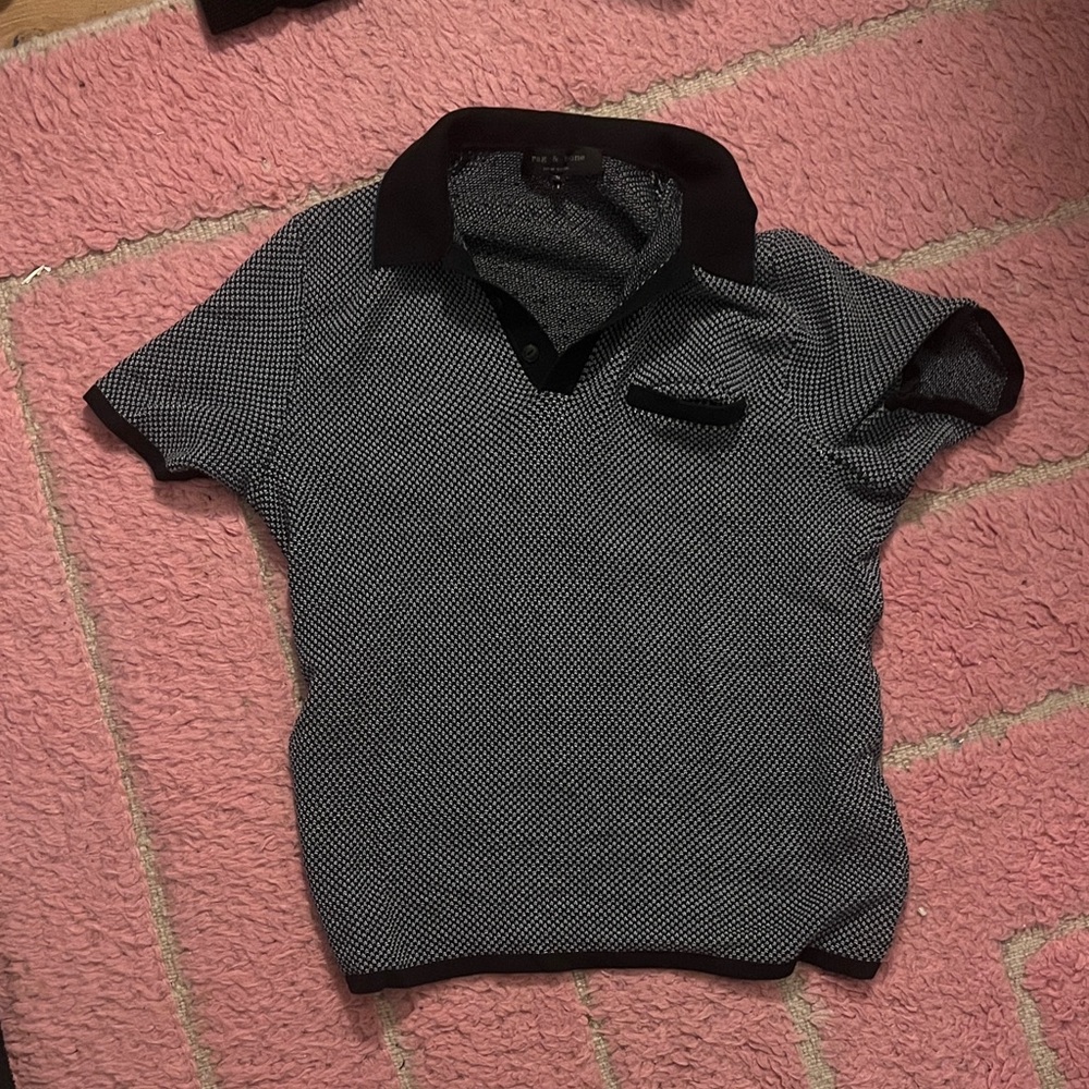 Rag & Bone polo shirt navy